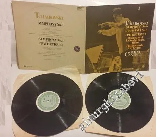 33 LP PLAK VINYL: Tchaikovsky, Guido Cantelli - Symphony No. 5 / Symphony No. 6 Pathetique, 2×Vinyl -        1978