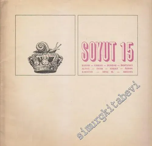Soyut Aylık Edebiyat Dergisi - Sayı: 15      Temmuz