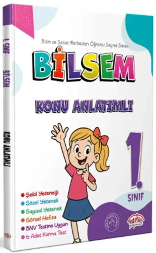 Editör Yayınları 1. Sınıf Bilsem Konu Anlatımlı