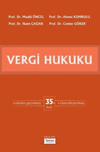 Vergi Hukuku Mualla Öncel