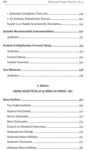 Sözleriyle İmam Hüseyin (a.s) (Sıvama Ciltl) Muhammed Sadık Necmi Sözleriyle İmam Hüseyin (a.s) (Sıvama Ciltl) Muhammed Sadık Necmi