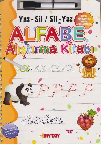 Yaz Sil-Sil Yaz Alfabe Alıştırma Kitabı