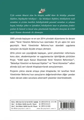 BELEDİYE YÖNETİMİ VE KAMUSAL İLİŞKİLER Hamza Ateş