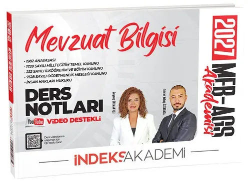 İndeks Akademi 2027 MEB-AGS Akademisi Mevzuat Bilgisi Video Ders Notları