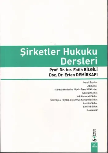 Şirketler Hukuku Dersleri