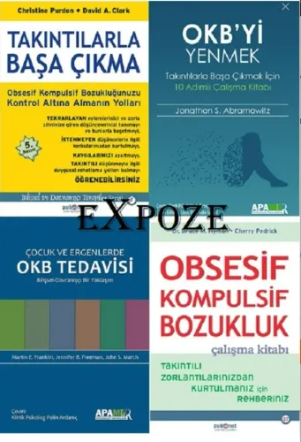 Takıntılardan (okb) Kurtulma Seti 4 Kitap - Takıntılarla Başa Çıkma, Okb'yi Yenmek, Obsesif Kompulsif