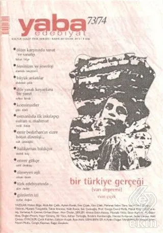 Yaba Edebiyat Dergisi Sayı: 73-74 Kolektif Yaba Yayınları Satın Al - e
