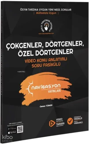 Navigasyon Yayınları TYT AYT Matematik Çokgenler, Dörtgenler ve Özel Dörtgenler Konu Anlatımlı Soru Fasikülü