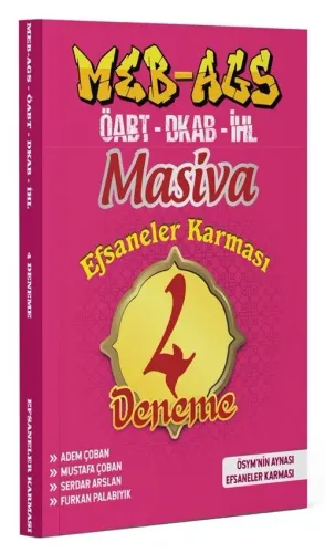 Masiva Yayınları ÖABT MEB-AGS Din Kültürü Öğretmenliği Efsaneler Karması 4 Deneme
