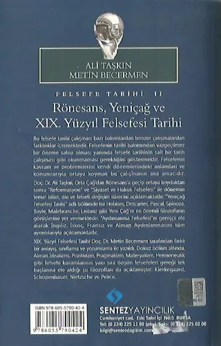Felsefe Tarihi 2 Rönesans, Yeniçağ ve XIX. Yüzyıl Felsefesi Tarihi Ali