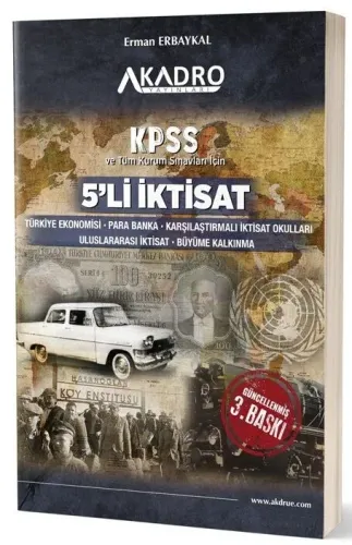 A Kadro Yayınları KPSS A Grubu 5'li İktisat Konu Anlatımı