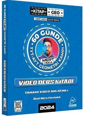 Mert Hoca Yayınları 2024 60 Günde TYT-AYT Geometri Kampı Video Ders Kitabı
