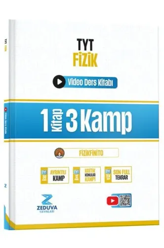 Zeduva Yayınları Fizikfinito TYT Fizik 1 Kitap 3 Kamp Video Ders Kitab