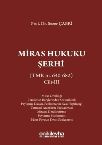Miras Hukuku Şerhi