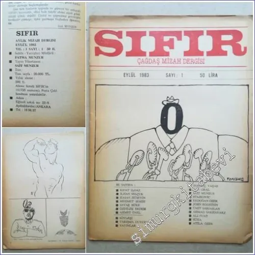 Sıfır Çağdaş Mizah Dergisi - 1      Eylül 1983