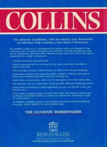 Collins Thesaurus Kollektif (İngilizce) Harper Collins Publishers %50 