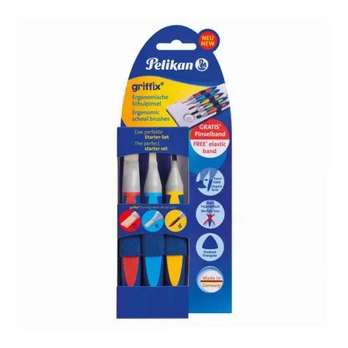 PELİKAN SULU BOYA FIRÇALARI 3 lÜ ERGONOMİK 700726