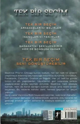 Uyumsuz Veronica Roth Artemis Yayınları %45 indirimli