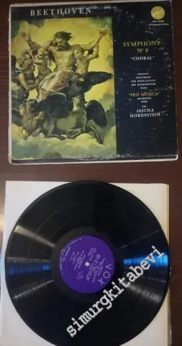 33 LP PLAK VINYL: Ludwig van Beethoven : Singverein Der Gesellschaft Der Musikfeunde Wien, Pro Musica Orchestra Wien Dir. Jascha Horenstein, Symphony No. 9 Choral -