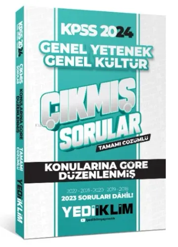 2024 KPSS Lisans Genel Yetenek Genel Kültür Konularına Göre Tamamı Çözümlü Çıkmış Sorular