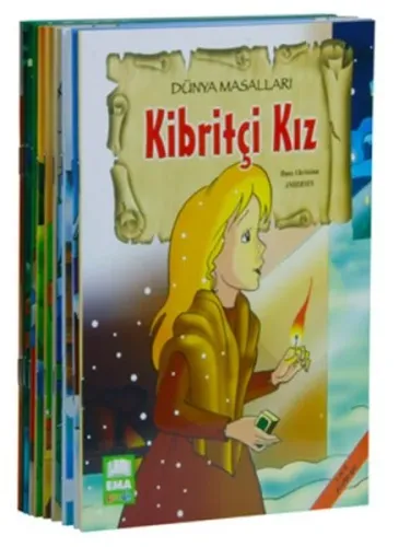 Dünya Masalları Seti (10 Kitap Takım - Küçük Boy); 1. ve 2. Sınıflar İçin Düz Yazılı