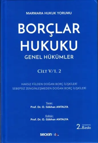 Borçlar Hukuku Genel Hükümler Cilt 1-2