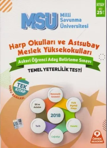 Örnek Akademi MSÜ Askeri Öğrenci Aday Belirleme Sınavı Temel Yeterlilik Testi Soru Bankası