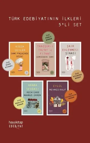 Türk Edebiyatının İlkleri Seti (5 Kitap Takım)
