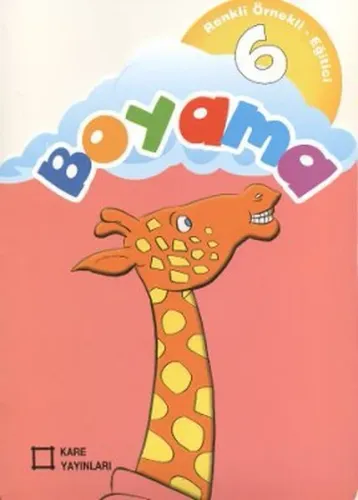 Renkli Örnekli Eğitici Boyama 6
