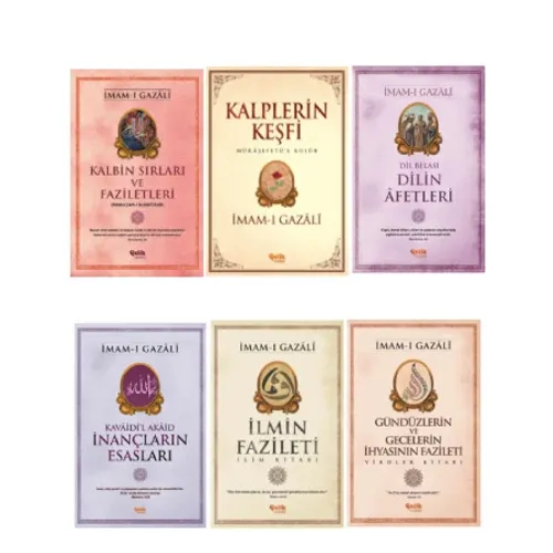 imamı Gazali Seri Kalplerin Keşfi-dilin Afetler-ilmin Fazileti-kalbin Sırları Ve Faziletler 6'lı Set