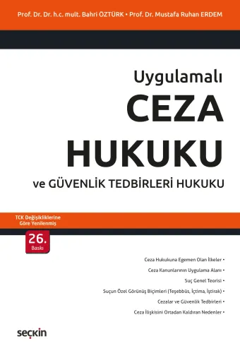 Ceza Hukuku ve Güvenlik Tedbirleri Hukuku Bahri Öztürk