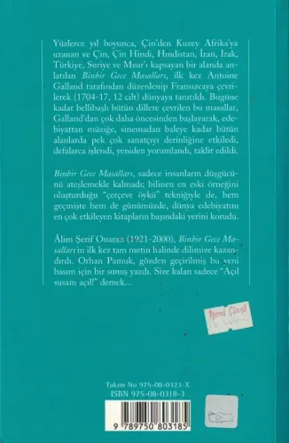 Binbir Gece Masalları Cilt 1/1 Alim Şerif Orman Yapı Kredi Yayınları %