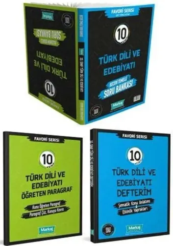Markaj Yayınları 10. Sınıf Türk Dili ve Edebiyatı Favori Serisi Seti