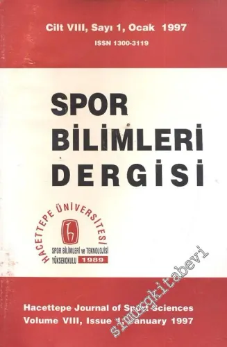 Spor Bilimleri Dergisi - Cilt: 8, Sayı: 1, Ocak 1997