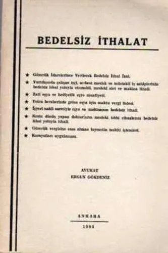Bedelsiz İthalat