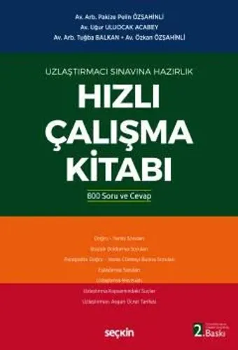 Uzlaştırmacı Sınavına Hazırlık Hızlı Çalışma Kitabı