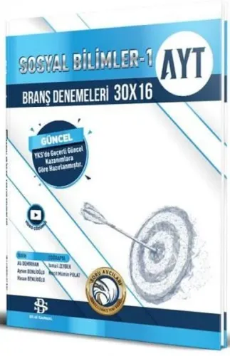 Bilgi Sarmal Yayınları AYT Sosyal Bilimler 1 30 x 16 Branş Denemeleri