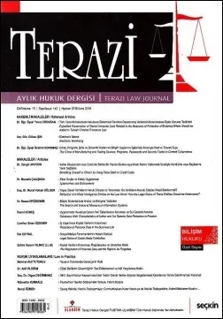 Terazi Aylık Hukuk Dergisi Yıl: 13 Sayı: 142, Haziran 2018