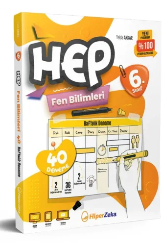HİPERZEKA 6.SINIF HAFTALIK HEP FEN BİLİMLERİ 40 DENEME