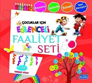 Eğlenceli Faaliyet Seti Kırmızı Kitap – 5 Yaş Üzeri - Halkkitabevi