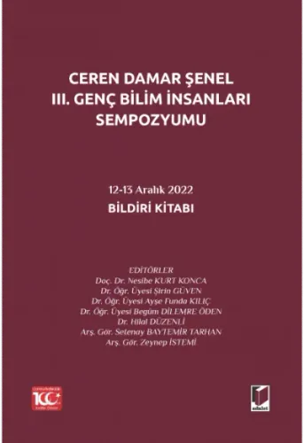 Ceren Damar Şenel III. Genç Bilim İnsanları Sempozyumu