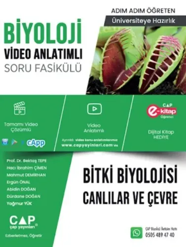 Çap Yayınları Üniversiteye Hazırlık Biyoloji Bitki Biyolojisi Canlılar ve Çevre