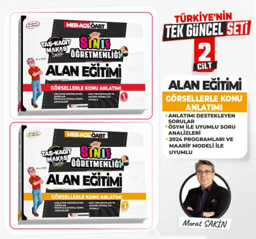 TKM Akademi 2025 ÖABT MEB-AGS Sınıf Öğretmenliği Alan Eğitimi Görsellerle Konu Anlatımı Set