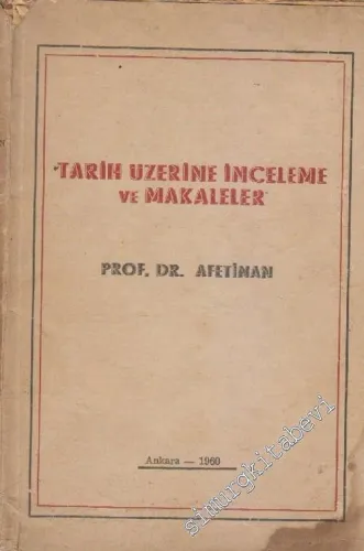 Tarih Üzerine İnceleme ve Makaleler -        1960