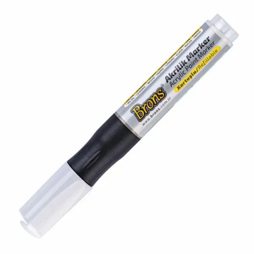 BRONS AKRİLİK MARKER BEYAZ