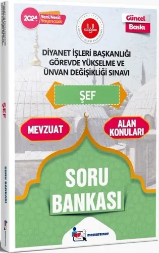 Memur Sınav Yayınları 2024 Diyanet İşleri Başkanlığı GYS Ve UDS Şef Soru Bankası