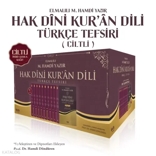 Hak Dini Kuran Dili Türkçe Tefsir Elmalılı Tefsiri 10 Cilt