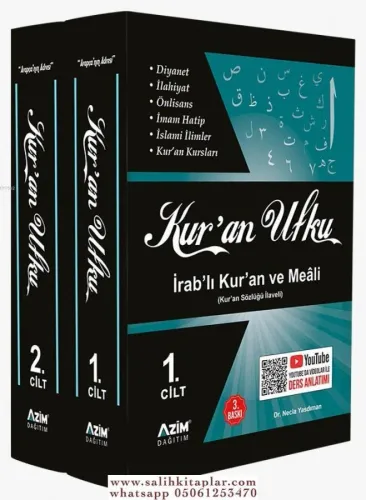 Kuran Ufku İrablı Kuran Meali 2 Cilt Takım  Youtube Ders Anlatımlı