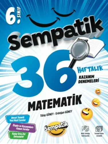 Ünlüler Karması 6. Sınıf Matematik Sempatik 36 Haftalık Kazanım Denemeleri