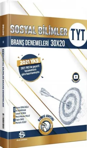 Bilgi Sarmal Yayınları TYT Sosyal Bilimler 30 x 20 Branş Denemeleri Bilgi Sarmal Yayınları TYT Sosyal Bilimler 30 x 20 Branş Denemeleri